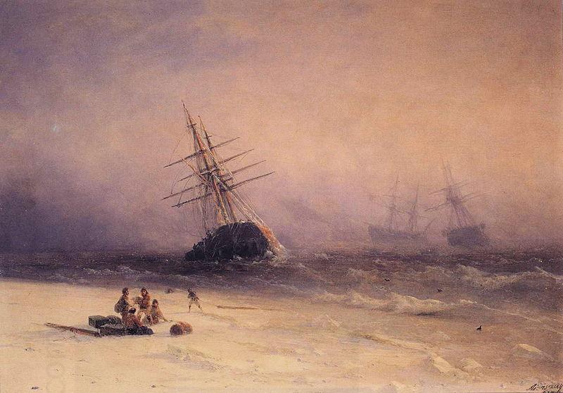 Ivan Aivazovsky Shipwreck on the Black Sea China oil painting art